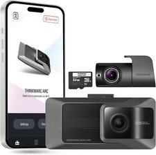 THINKWARE ARC Dual WiFi Dash Cam w/Smart Driving Alert System Night Vision 32GB