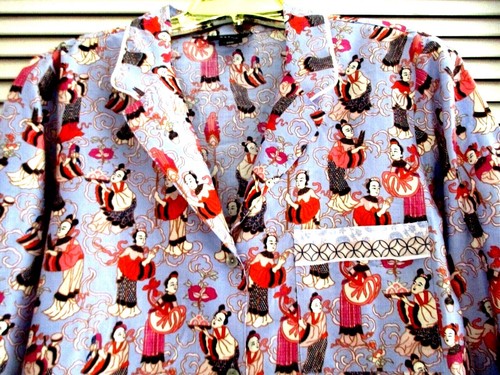 NATORI TEA PARTY 2PC PAJAMA SET CROPPED PANTS 100% COTTON MULTYCOLO M $170.00 - Picture 5 of 12