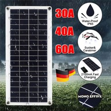 300W 12V Solarpanel Solarmodul 60A Ladegerät USB Kit Für Wohnwagen Camping …