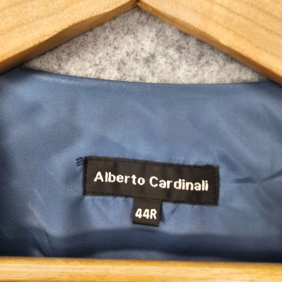 Мужской жилет жилет 42R средний синий ALBERTO CARDINALI костюм свадьбы выпускного вечера бизнеса - Изображение 3 из 4