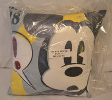 Disney Store Mickey Mouse Uh, Oh Throw Pillow Decor 16"x16" NWT