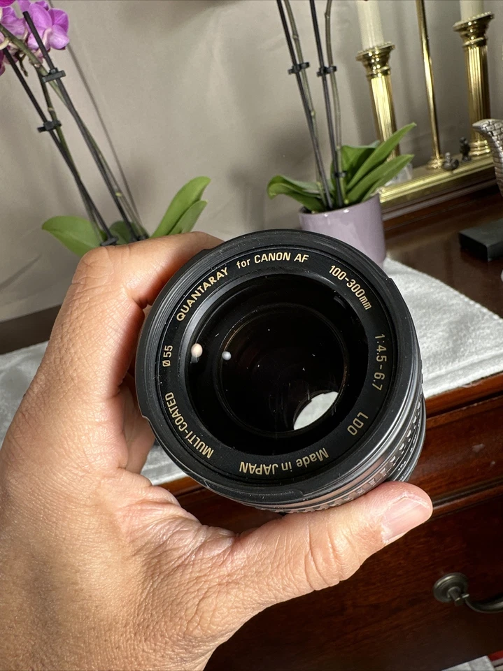 Quantaray 100-300mm f/4.5-6.7 AF Lens For Canon +Caps VG+Shape TESTED Works - Image 2 of 4