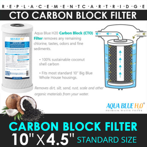 Whole House Water Filter System 10" x4.5" Triple Water Filter Set - Picture 10 of 11