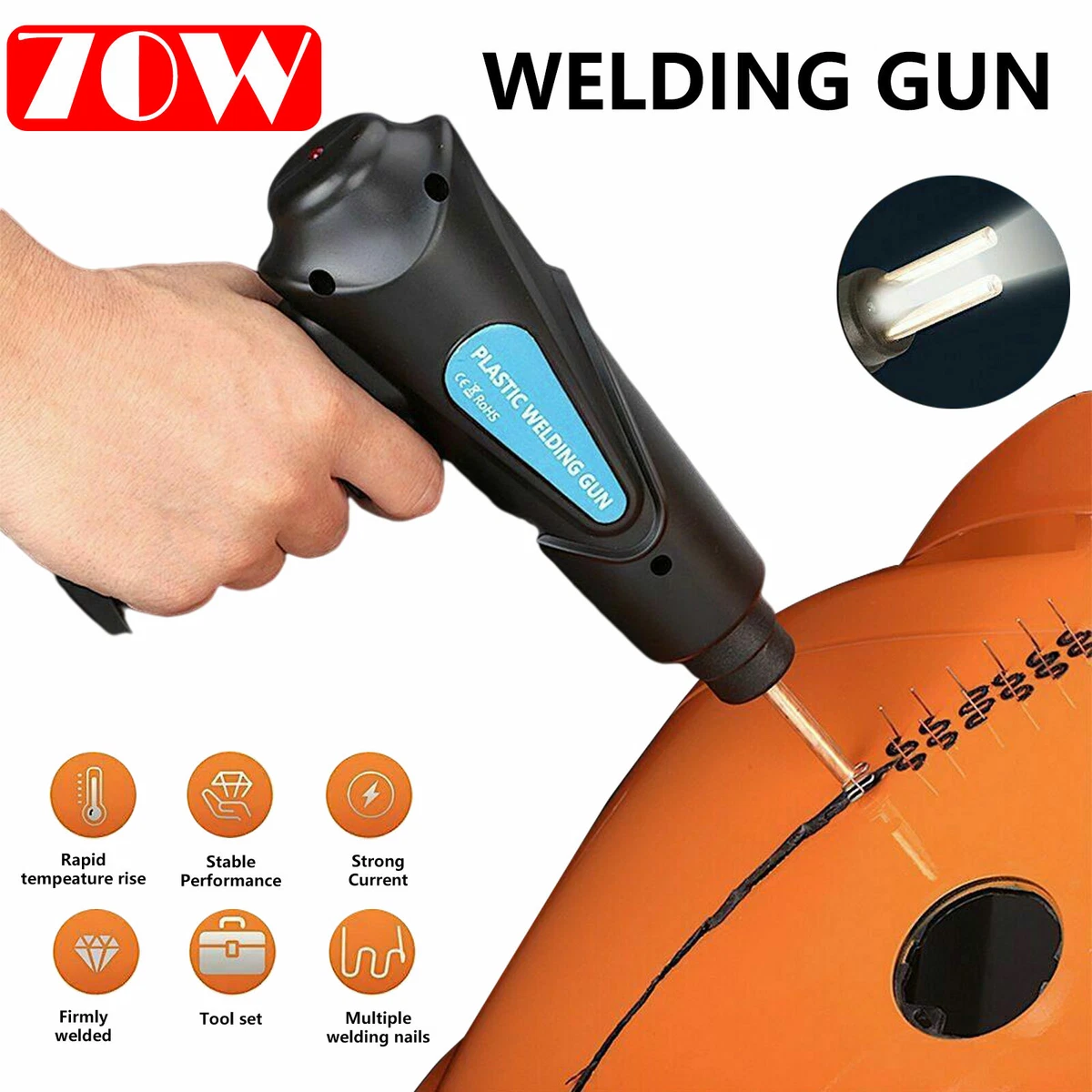 70W Portable Mini Hot Stapler,Plastic Welding Machine Car Bumper