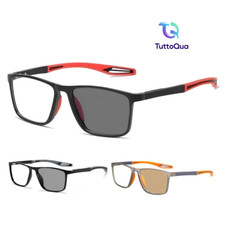 OCCHIALI PER MIOPIA FOTOCROMATICI UOMO DONNA DA VISTA DIOTTRIE -1.0 -1.5 a -4.0