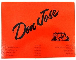 Original Don Jose Restaurant Menu Ca California Orange Anaheim La Mirada 
