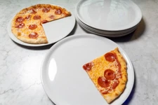 Saturnia White Porcelain Pizza Plate 12 " - 1 Case Of 6 Plates