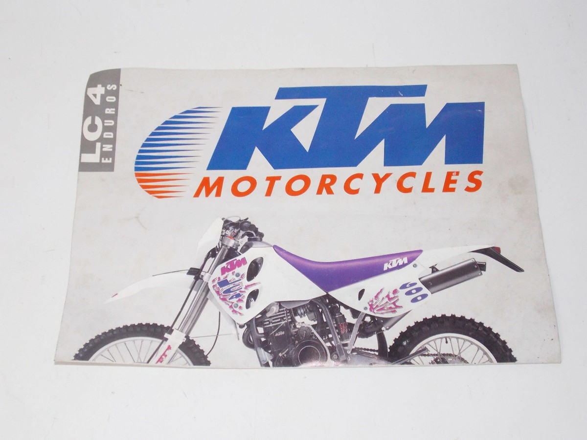 1993 KTM LC4 ENDURO EGS 350 400 600 BROCHURE MANIFEST FARIOLI
