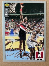 JEROME KERSEY 1994-95 Collector's Choice SILVER Signature #325 - Trail Blazers