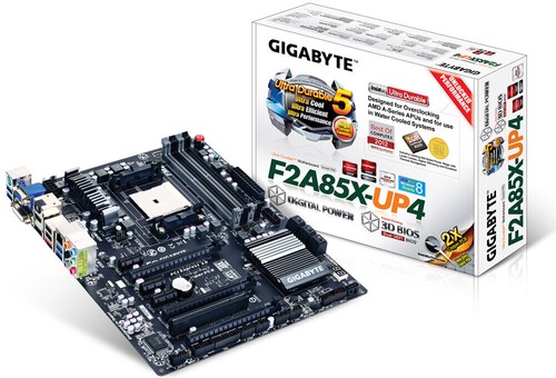 Gigabyte GA-F2A85X-UP4, FM2, DDR3 2400, HDMI DP DVI VGA GLAN SATA3 Crossfire ATX - Zdjęcie 2 z 6