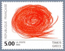 Timbre France 2834 Neuf** - Œuvre originale de Takis - 1993