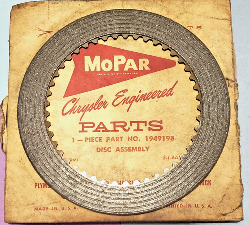 1957-61 Chry/Dge/Plymouth/Des Torqueflite Front Clutch Driving Disc 5-Packages - Picture 2 of 2