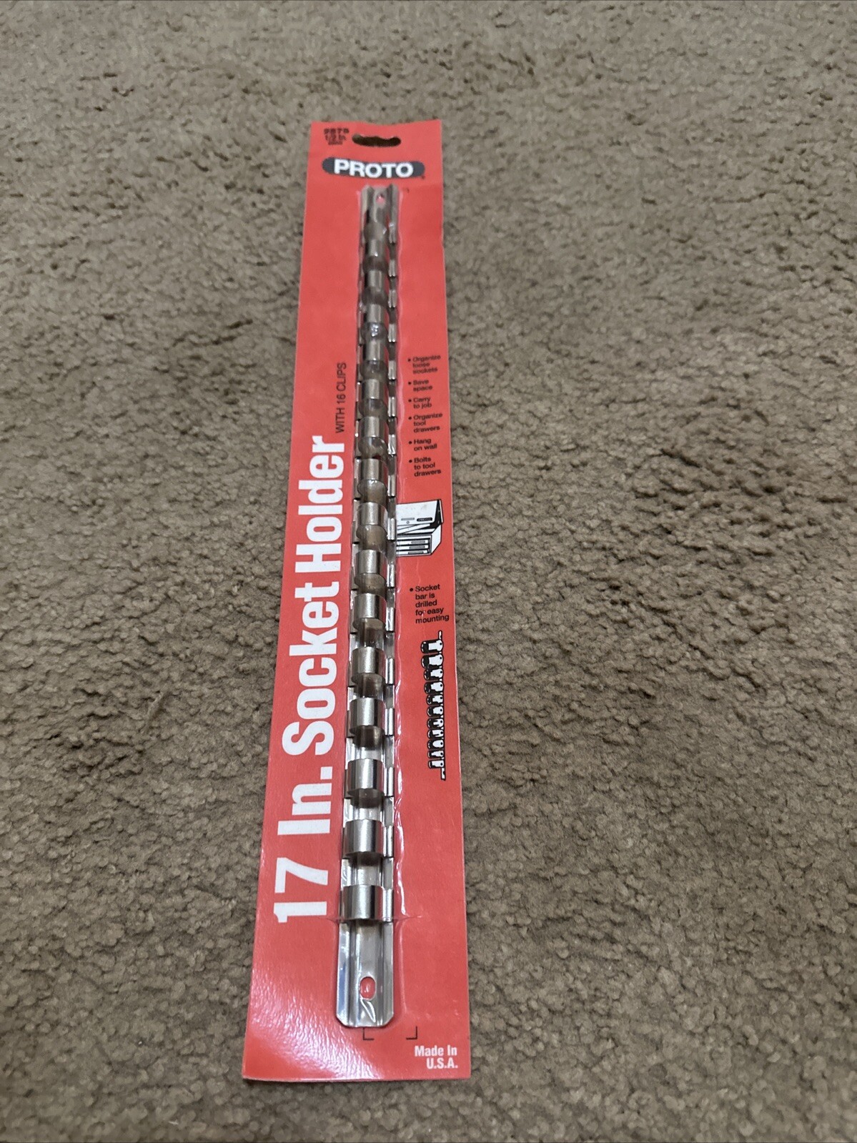 PROTO STANLEY 17" Socket Holder w/ 16 Clips - NEW IN PACKAGE | eBay