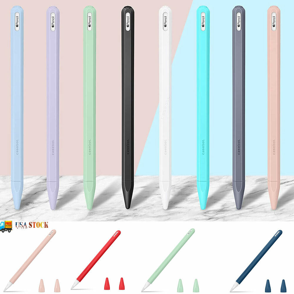 Silicone Sleeve for Apple Pencil Pro & Apple Pencil 2nd Gen Soft Grip Holder | eBay Silicone Sleeve for Apple Pencil Pro & Apple Pencil 2nd Gen Soft Grip Holder | eBay