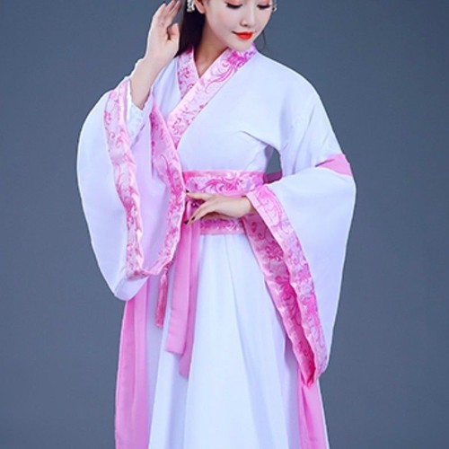 Dama Hanfu Traje Ruqun Chino Tang Dinastía Disfraz Danza Folclórica Vestido Tradicional - Imagen 5 de 20
