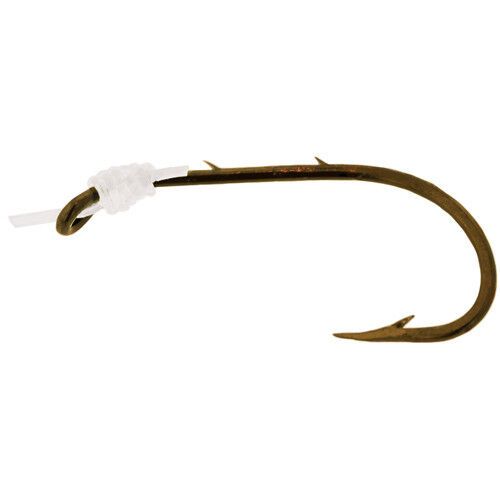 NEW! Eagle Claw 139H-2 Baitholder Snelled Fish Hook, 6 Piece (Bronze) - Picture 1 of 1