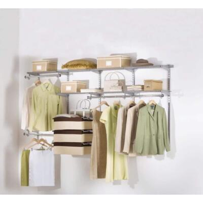 Rubbermaid Deluxe 4' - 8' Titanium Configurations Custom Closet