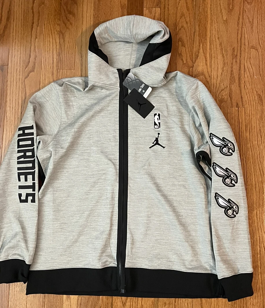 Charlotte Hornets Nike Jordan Authentic Showtime Full Zip Hoodie
