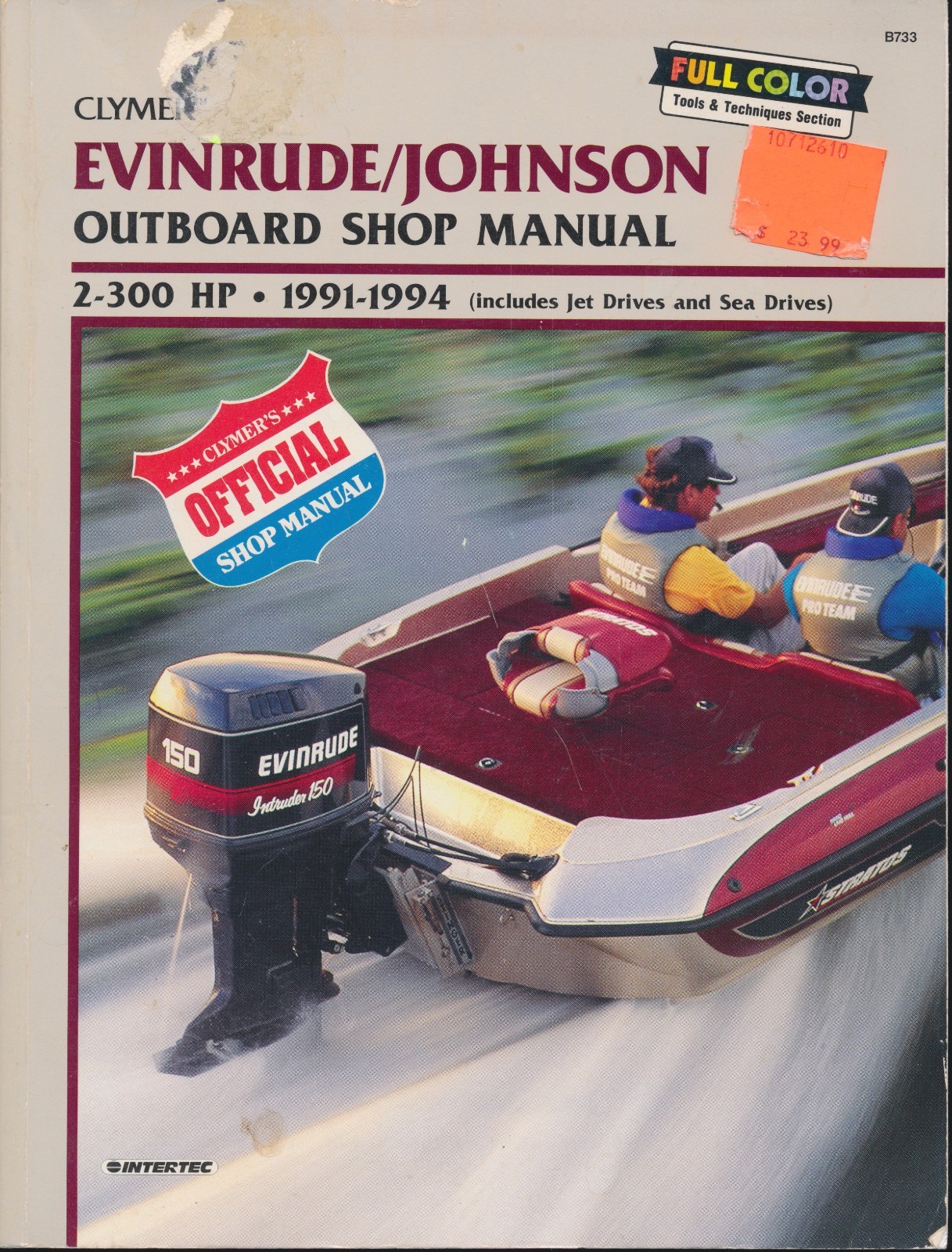 Evinrude/Johnson Outboard - 2-300 Hp, 1991-1994 (Includes Jet Drives and  Sea Drives) by Clymer Publications Staff and Penton Staff (2000, Paperback)  | eBay