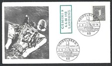 BL Germany 1969 SPACE GEMINI 9 6.6 66 1500 LANDUNG HEIDELBERGI 6.6 66-14 FFC