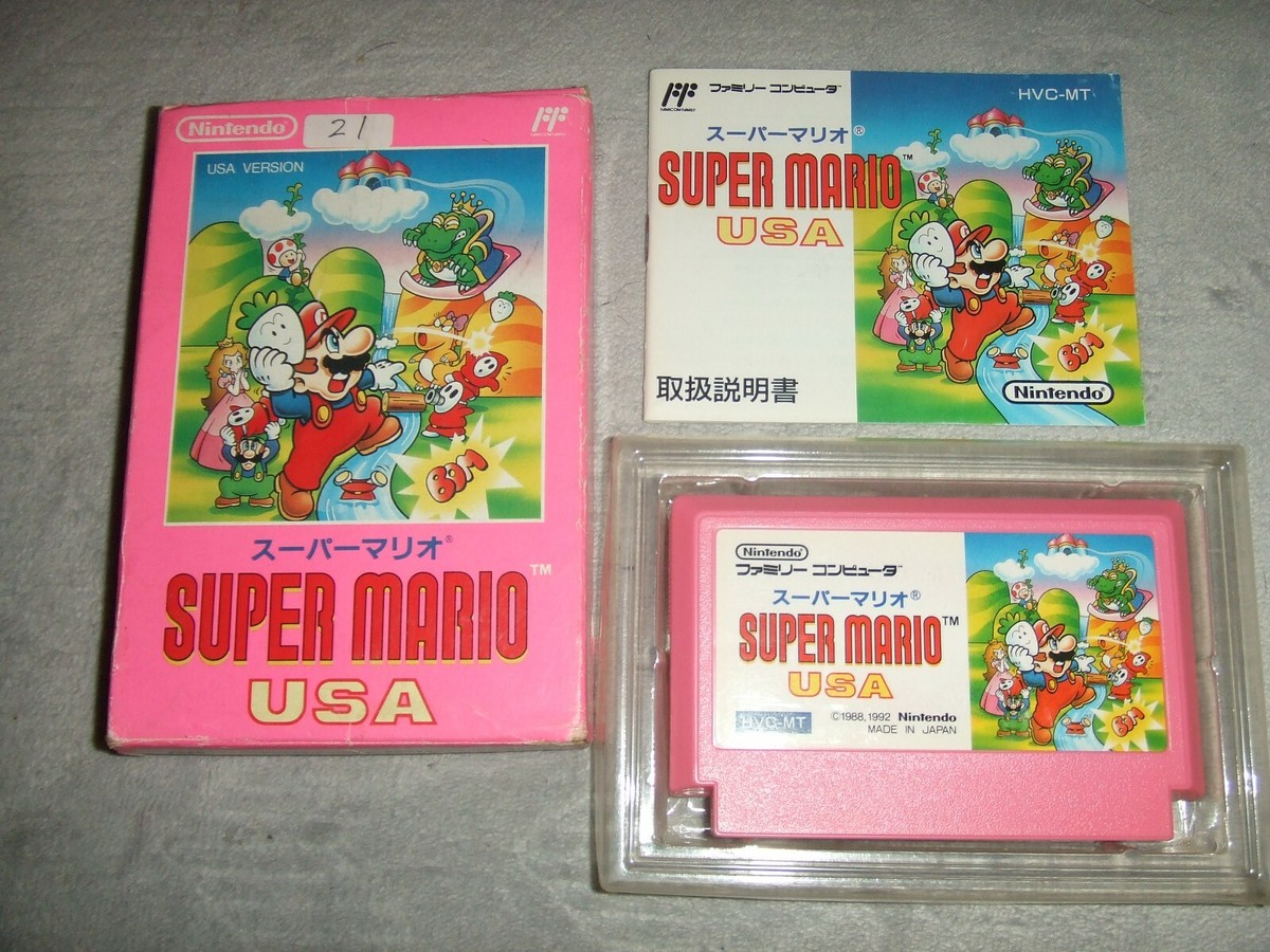 SUPER MARIO USA With Box Nintendo Family computer FC NES 21 | eBay