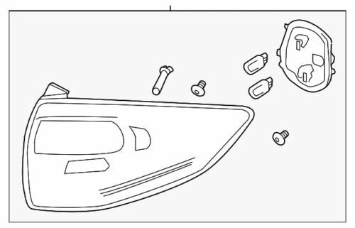 OEM NEW 2013-2016 Ford C-Max Left Tail Lamp Assembly DM5Z-13405-A