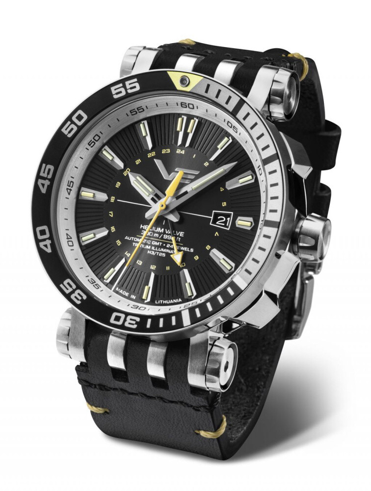 Vostok Europe Energia Rocket Automatikuhr 575A718-L Lederband 48 mm