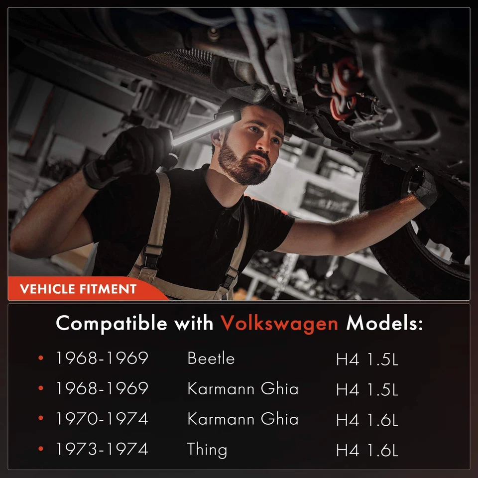 Tanque de combustível 9,2 galões para Volkswagen Beetle 1968-1969 Karmann Ghia H4 1,5L 1,6L - Imagem 3 de 4