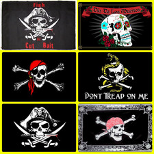  6 Pack 3x5 Pirate Flag Flags Pirates of the Caribbean Collection Set  2 