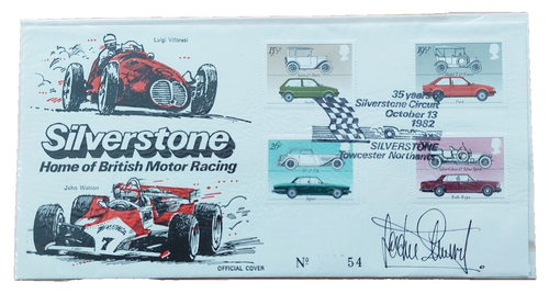 Oct 1982 - 35 Years of Silverstone Circuit British Motor Racing Signed FDCs N054 - Picture 5 of 8