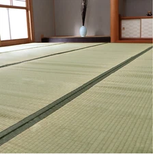 IKEHIKO Tatami Mat 100% Japanese rush grass Rug Goza Floor Green Igusa Mat 1108