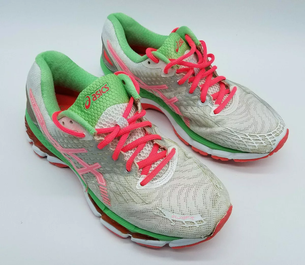 Voorbeeld Industrieel Hoelahoep Asics Gel-Nimbus 17 Women&#039;s Running Athletic Shoes Size 8 White Green  T557N | eBay