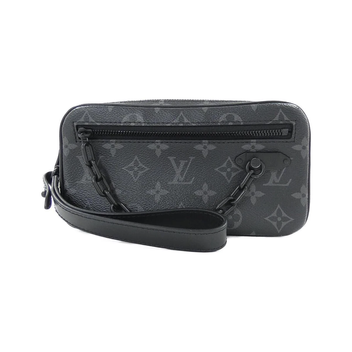 LOUIS VUITTON Pouch M68321 Pochette Volga Monogram Eclipse Black mens –