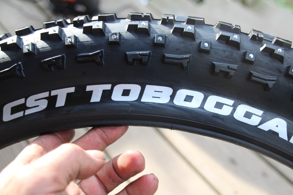 CST Toboggan 26 x 4.0 Wire Studded Fat Bike Tires 228 Stud Per Tire eBay