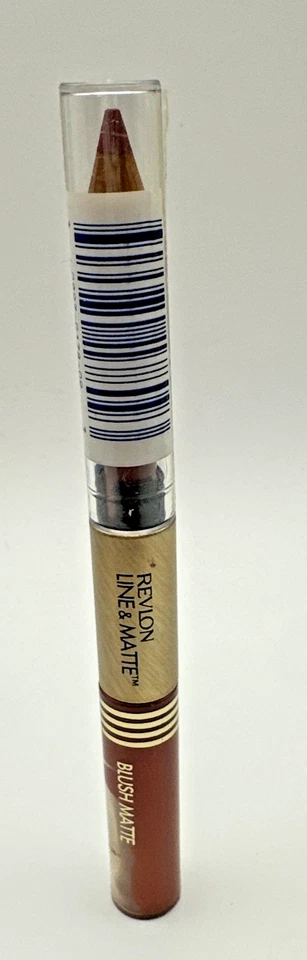 Lápiz Labial y Brillo Labial Revlon Line & Mate Tamaño Completo Rubor Mate Nuevo Sellado Foto 3 de 4