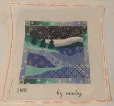 Mindy's Needlepoint Winter Night Mindy 2186 Hand Painted 18 ct NEW