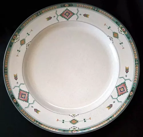 SET OF 4 STUDIO NOVA ADIRONDACK DINNER PLATES 11" SOUTHWEST AZTEC