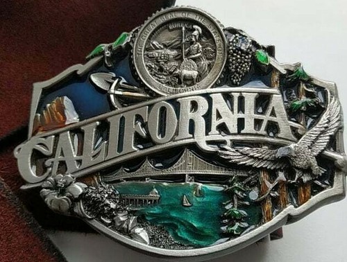 Vtg 1987 Siskiyou Buckle Co Limited Ed.California enamels - Picture 1 of 2