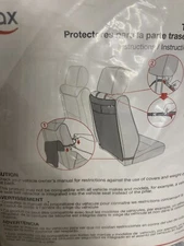 Britax Kick Mat Black 17.5" x 22.5" Deep Mesh Pockets Washable +Window Shade