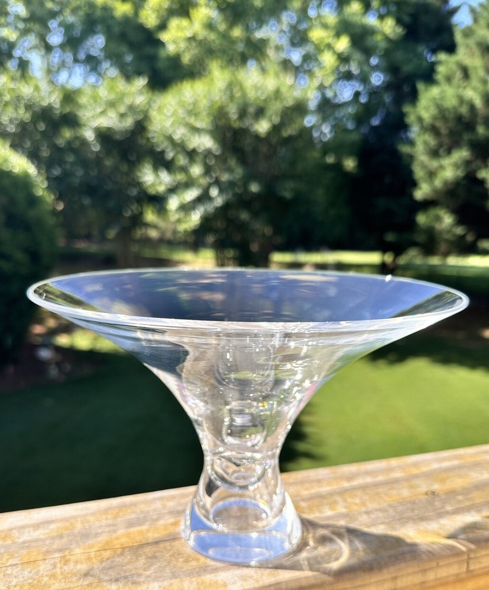 Steuben スチューベン 花瓶 花器 フラワーベース Vintage Steuben Glass Crystal Thumbprint Flower Vase George
