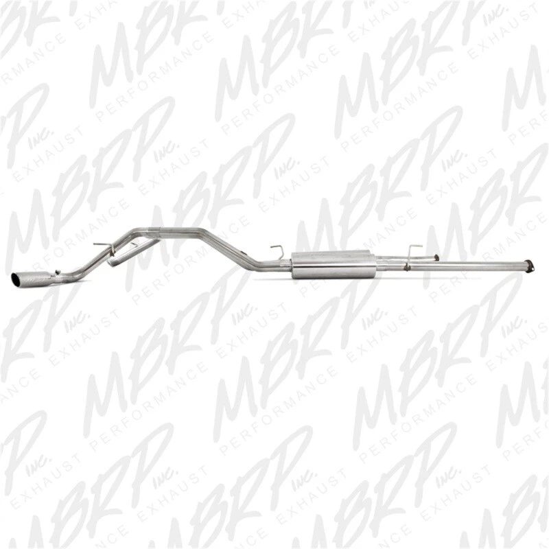 MBRP For 2009-2010 Toyota Tundra 5.7L EC-Std. & SB/CC-SB Cat Back Dual Split Foto 3 de 4