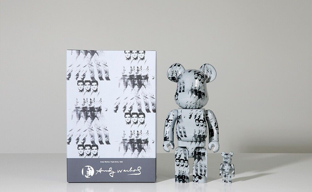 Medicom Toy BE@RBRICK Bearbrick 400% + 100% ANDY WARHOL 'S Medicom Toy BE@RBRICK Bearbrick 400% + 100% ANDY WARHOL 'S
