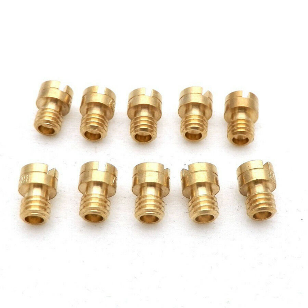10x Carb Main Jets Round Head Kit pour GY6 50cc 139QMB Scooter PZ19 82