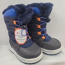 Wonder Nation Toddler Boys Size 6 Winter Boots Waterproof Temperature Rated