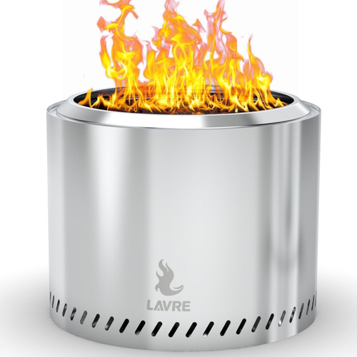 Outvue 19.5" Stainless Steel Smokeless Fire Pit with Removable Ash Pan, Outdo... - Picture 12 of 12
