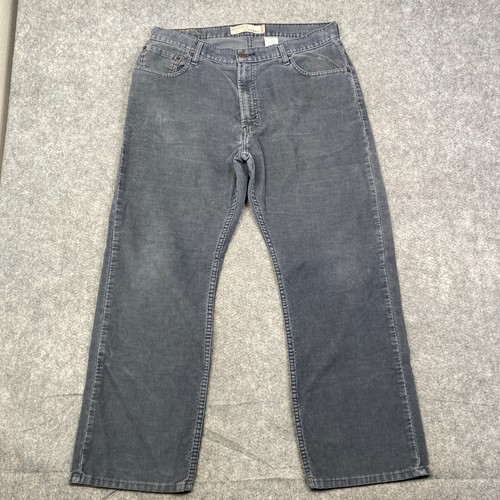 Levi's 559 Relaxed Straight Corduroy Cord Pants Men's 36x30 Gray VTG Y2K