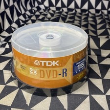 BRAND NEW SEALED TDK DVD R 15 Pack Discs Spindle 4.7GB 120 Mins
