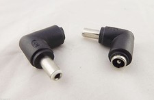 10x DC 5.5x 2.1mm Female To 5.5 x 2.5mm Male Right Angle Power Adapter Connector