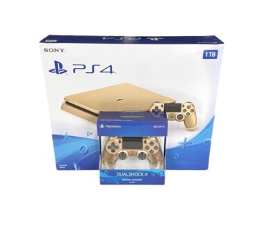 Sony PlayStation 4 Slim Limited Gold Edition 1TB  Console Brand New W/Controller