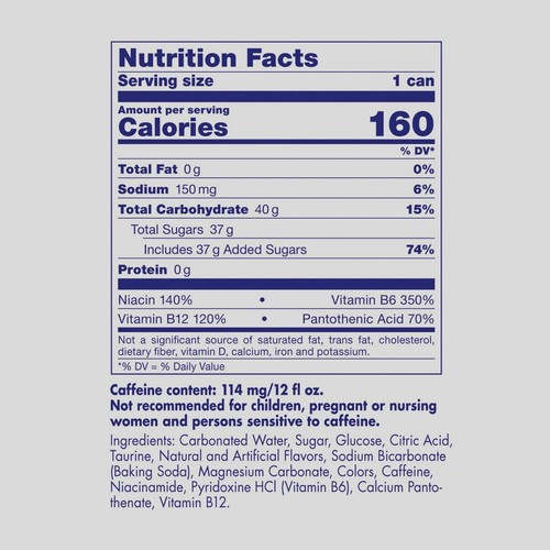Red Bull Energy Drink, 114mg Caffeine, 12 fl oz, Pack of 4 Cans - Picture 2 of 3